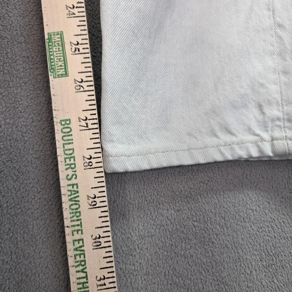 Vintage Levis 501 Jeans Mens White‎ Made USA Button Fly Straight 90s Fits 32x28